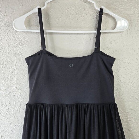 Blogilates Ballerina Active Dress Small Black Short Lined Ruffle Pleated Tiered - Picture 7 of 11